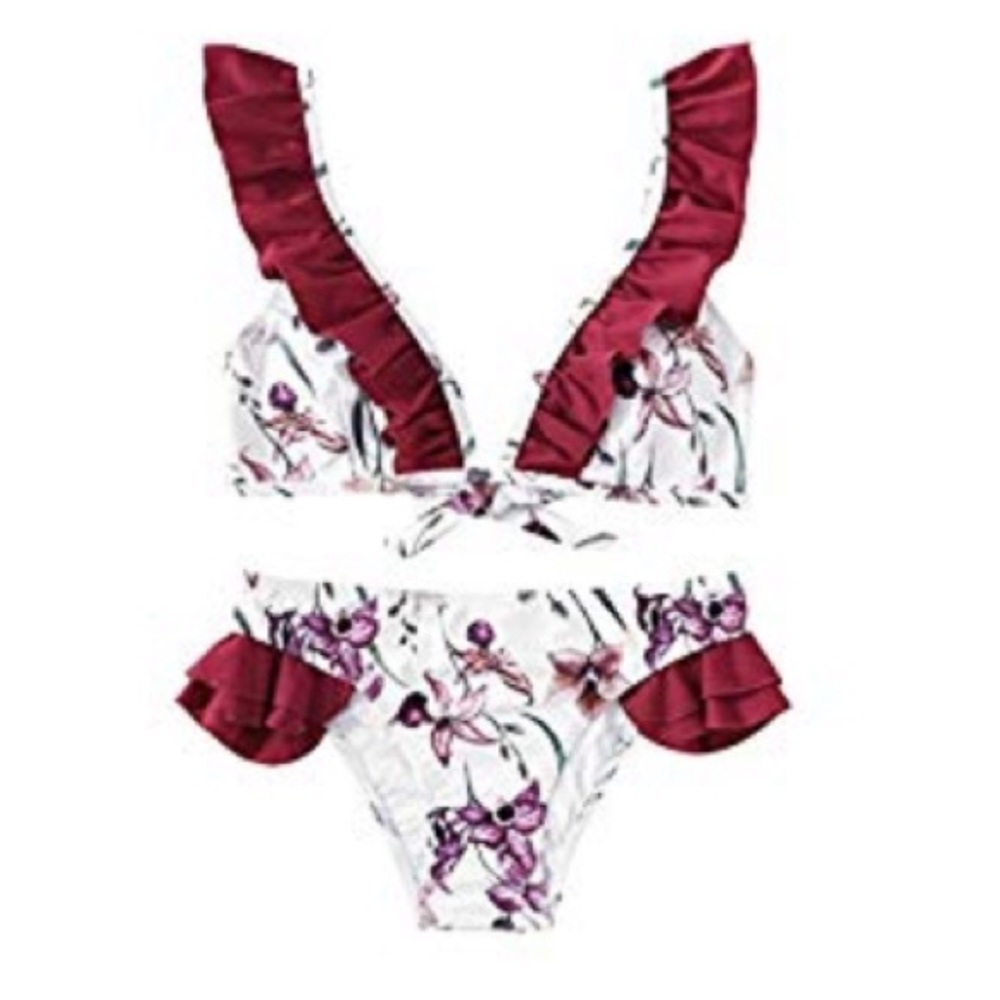 Adorable ruffle bikini.  NWT.